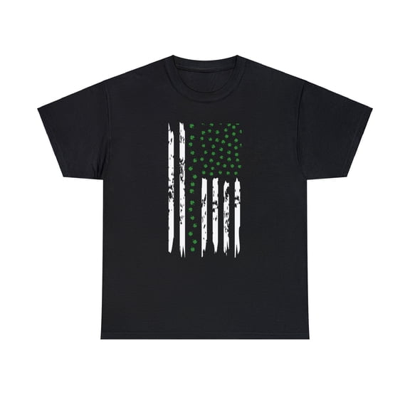 St. Patricks flag deign for Happy holiday- Unisex Heavy Cotton Tee