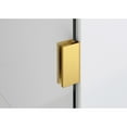 thumbnail image 4 of Glass Warehouse  58.25" x 32.5" Frameless Shower Bath Fixed Panel Satin Brass Satin, 4 of 5