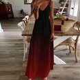 thumbnail image 1 of FcBaudy Camisole Sans Manches Col en V, Robes d'Été pour Femmes, Robes Sans Manches Mode Imprimée Bretelles Robes Femmes, 1 of 3