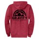 thumbnail image 2 of Gravity Outdoor Co. Sudadera con caderas con cremallera - Brezo rojo - Logotipo negro - X-Large Gravity Outdoor Co. Sudadera, 2 of 2