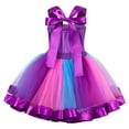 thumbnail image 4 of CUZIBR Easter Girls Tutu Dresses Sparkly Outfits Sleeveless Spaghetti Strap Cartoon Bunny Egg Pattern High Waist Tiered Tulle Dress Headband Stage Performance Party Clothes Sets,Purple,10-12 Years, 4 of 8