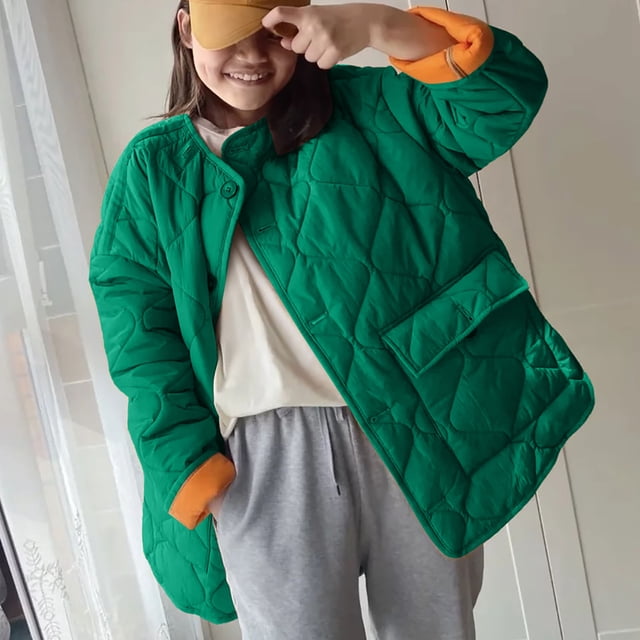 Abrigo y chaquetas casuales de manga larga sin capucha para mujer, de algodón, con bolsillos grandes y cuadros de rombos grandes, de color liso, chaqueta de algodón con botones y manga larga, abrigo p