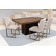 thumbnail image 1 of Comedor Nwest 6 Sillas Tubular Oro y Cubierta de Laminada Madera Mobilkraft, 1 of 1