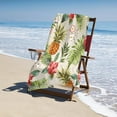 thumbnail image 4 of Yibo Watercolor Pineapples Watermelons Beach Towel, Super Absorbent Beach Blanket, Soft Plush Swim Bath Towels, 4 of 7