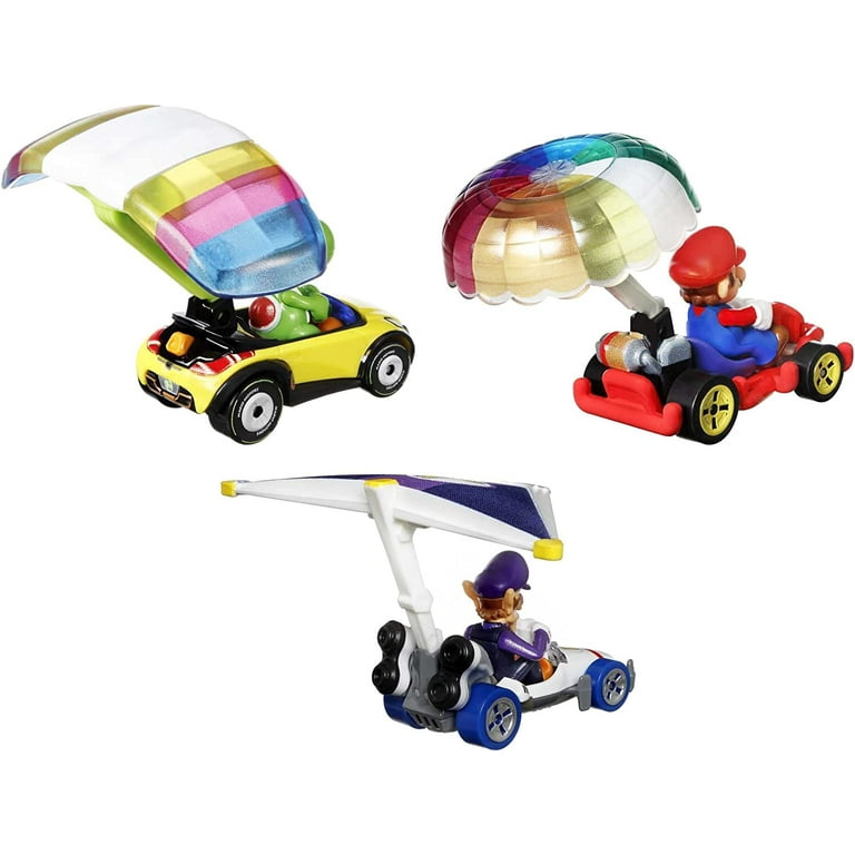 Hot Wheels Super Mario Character Car 3-Packs with Character Cars