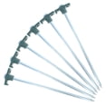 thumbnail image 1 of (6 Pack) ASR Outdoor Galvanized Twisted Metal PVC Camping Gear Canopy Tent Stakes, Green, 1 of 5