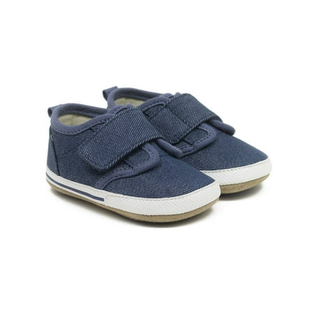 Robeez Jerry Leather First Kick, 0-3M, Blue