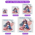thumbnail image 5 of Democratic Australian Shepherd Making Woof Count Election 2024 Cutout Transfer Sticker Aussie Dog Lover Gifts Transparent Decal Art Decor - 01001, 5 of 5