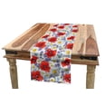 thumbnail image 1 of Flower Table Runner, Purple Flowers Poppy and Daisy Summer Nature Wildflowers Graphic, Dining Room Kitchen Rectangular Runner, 3 Sizes, by Ambesonne, 1 of 2