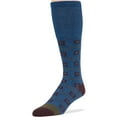 thumbnail image 5 of 7BigStars Kingdom Men's Diabetic Seamless Cotton Mid Calf Socks - 5 Pack Large - Geometric, Argyle, Stripe Pattern - Sock Size 10-13 Shoe Size 9-12 L Brown, Denim Blue, 5 of 10