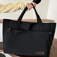 thumbnail image 3 of Women Nylon Shoulder Bag Versatile Large Tote Bag Lightweight Top Handle Bag Multi Pocket Handbag Commuting Bag, 3 of 5