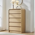 thumbnail image 1 of Cajonera, Cajonera para Recamara, Cómoda de 5 Cajones, Claro Moderna Cómoda de Almacenamiento 30 Pulgada, Clóset Almacenamiento Claro con 5 Cajones 75x40x114.5CM, 1 of 6