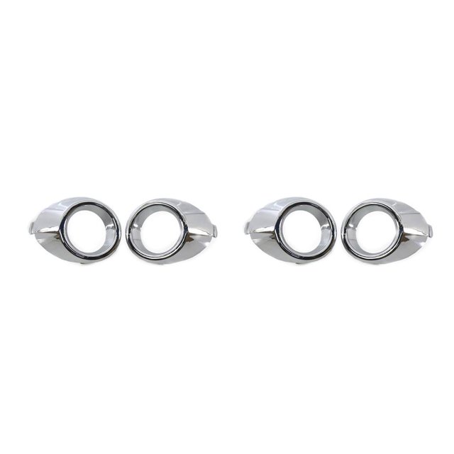 Sidaley Marco de luz antiniebla delantera, embellecedor de lámpara de estilo extraíble, cubiertas decorativas de carcasa, reemplazo para Type1 NO1