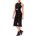 thumbnail image 1 of Material Girl Combinaison Gaucho Découpée pour Femmes, Noir, Petit, 1 of 1