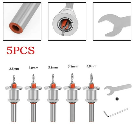 

5PCS 8mm Shank Countersink Woodworking Router Bit Milling Cutter Screw Extractor