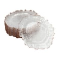 thumbnail image 4 of Clear Charger Plates, 25 Pieces of Plates Flower Shape Gold Table Charger Plates, Dinner Charger Plates PS, 4 of 23