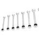thumbnail image 5 of Herramientas manuales, juego de llaves de trinquete de 12 piezas Llave de trinquete de acero al cromo vanadio Juego de llaves de trinquete Salida de alta intensidad Jadeshay A, 5 of 8