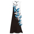 thumbnail image 5 of 2026 Womens Clothing under $5 asdoklhq Womens Plus Size Dresses,Women's Summer Plus Size Dress Sleeveless V Neck Beach Sundress Long Dress, 5 of 5