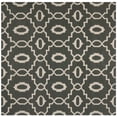 thumbnail image 2 of Safavieh Dhurries Guliana Geometric Wool Area Rug, Charcoal/Ivory, 6' x 6' Square, 2 of 11