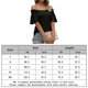 thumbnail image 2 of Camisa De Viaje Camisa de viaje para mujer, camiseta informal con cuello en V a la moda para ir de compras (negro M) Cgtredaw para Mujer Negro T L, 2 of 6