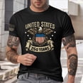 thumbnail image 2 of CAUYDY American Flag Shirts for Men USA Patriotic T-Shirt 4th of July Tee Tops(L101-Black,XXL), 2 of 5