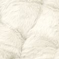 thumbnail image 2 of Urban Shop Faux Fur Saucer Chair with Metal Frame, One Size, White, 2 of 5