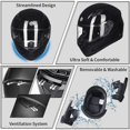 thumbnail image 3 of ILM Full Face Motorcycle Snowmobile Helmet Anti-fog Pinlock for Men Women DOT (Gloss Black, 3XL), 3 of 7
