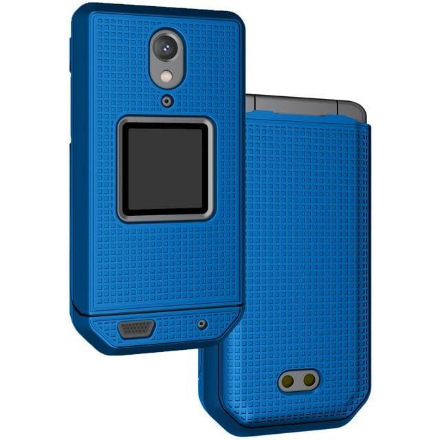 Case for CAT S22 Flip Phone, Nakedcellphone Slim Hard Shell Protector Cover - Cobalt Blue