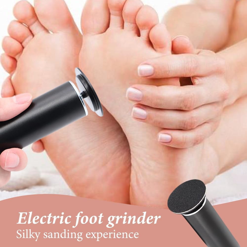 ABPETE Electric Callus Remover for Feet, Professional Adjustable Speed Foot File with Replaceable Sandpaper Discs, 2025 New Portable Foot Callus Remover for Dead Skin,Calluses  (Pink)