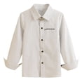 thumbnail image 7 of Fozruso Striped Button-Down Shirts for Boys Long Sleeve Collared Dress Shirts for Toddler and Kids, 7 of 7