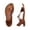 Brown, variant on Flat Sandals for Women Dressy Cute Comfort Bunion Corrector Flat Shoes Orthopedic Toe Ring Slides Flat Sandal