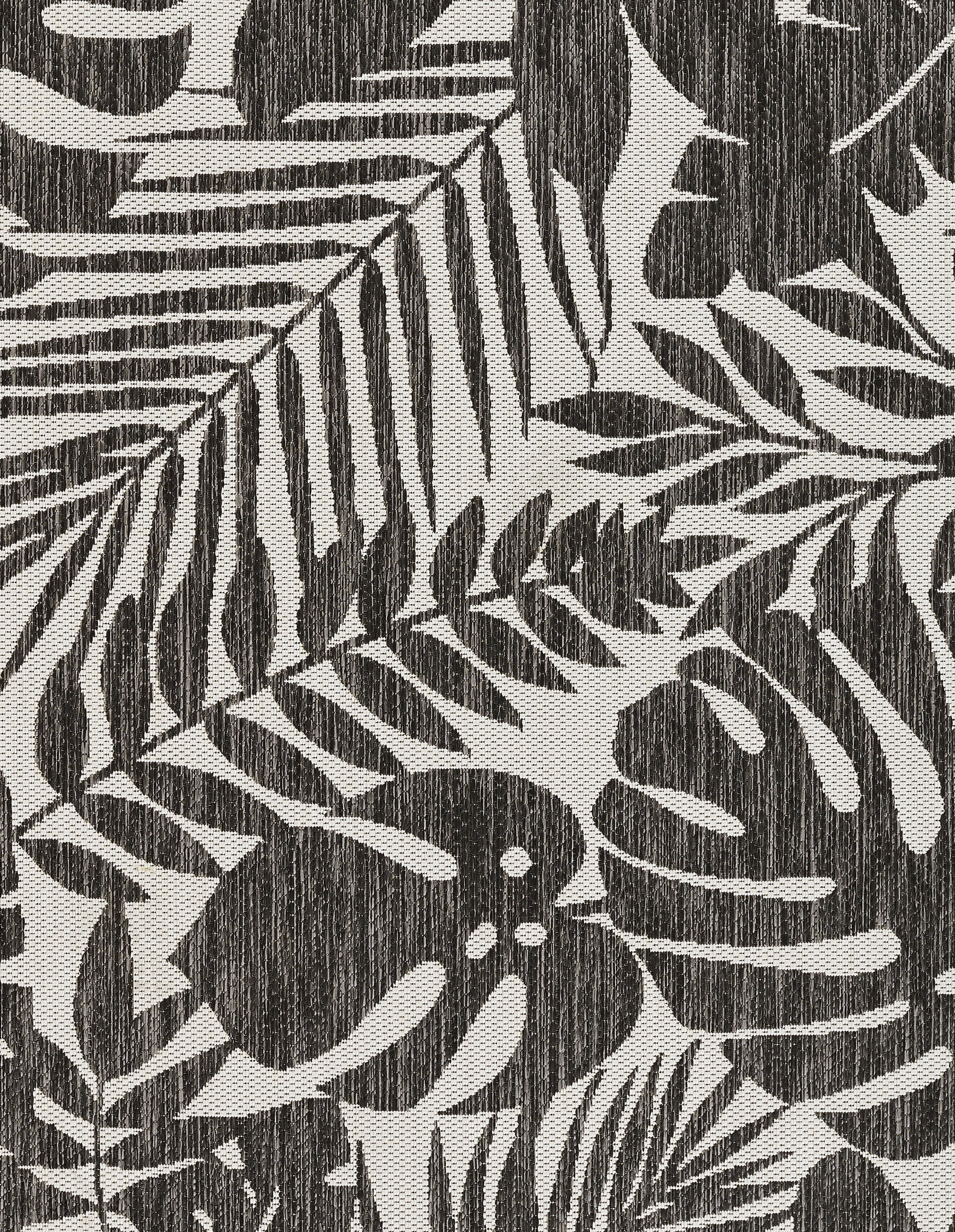 Novogratz by Momeni Villa Salerno Charcoal Indoor Outdoor Rug 6'7" X 9'6"