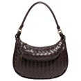 thumbnail image 1 of Bolso de hombro elegante tejido con monedero, bolso de mano con forma de media luna para mujer, 1 of 9