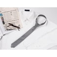 thumbnail image 5 of Corbata Delgada Moda Clásica Corbata De Rayas Autoadhesiva Preppy Para Mujeres Hombres Blanco Negro Talla única, 5 of 5