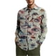 thumbnail image 1 of Camisas s Para Hombre Manga Larga Top de otoño e invierno para hombre, camisa de tamaño con estampado de botones, bolsillo de solapa, abrigo informal, chaqueta, blusa superior, (Mint Green, XL), 1 of 3