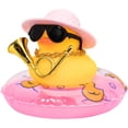 thumbnail image 1 of Car Duck Ornament Dashboard Decorations for Car Rubber Duck Accessories with Hat Necklace Swim Ring Musical Instruments D, 1 of 6