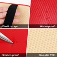 thumbnail image 3 of LAICAIW Car Center Console Pad, Universal Waterproof Car Armrest Seat Box Cover, Car Interior Accessories, Carbon Fiber PU Leather Auto Armrest Cover Protector for Most Vehicle, SUV, Truck, Car (Red, 3 of 6