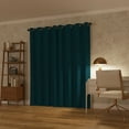 thumbnail image 3 of Sun Zero Oslo Extreme 100% Blackout Grommet Curtain Panel, 52"X84", Teal, 1-Piece Single Panel, 3 of 11