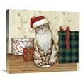 thumbnail image 1 of Global Gallery's 'Christmas Kitty III' by David Carter Brown Stretched Canvas Wall Art, 1 of 4