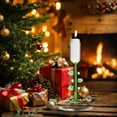 thumbnail image 5 of chaungfeng Christmas Wreath Glass Candlestick, Colorful Home Decoration Ornaments, Wedding Supplies Romantic Candlelight Dinner Wedding Dining Table Party Decorations, 5 of 6