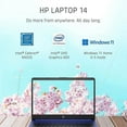 thumbnail image 6 of HP 14'' Ultral Light Laptop for Students and Business, Intel Quad-Core N4120, 8GB RAM, 320GB Storage(64GB eMMC+256GB MicroSD), 1 Year Office 365, Webcam, Wi-Fi, Windows 11 Home in S Mode, Blue, 6 of 7