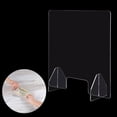thumbnail image 5 of Yescom 4 Pack 24"x24" Sneeze Guards Acrylic Plexiglass Freestanding Protective Shield Clear Safety Barrier for Desk Counter, 5 of 12