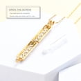 thumbnail image 5 of Hollow Cylinder Vial Keepsake Urn Necklace Cremation Jewelry Memorial Lockets for Ashes Flower Heart Cremation Urn Pendant Necklace, 5 of 7