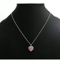 thumbnail image 5 of GemInspire Natural Pink Morganite Heart Pendant Necklace, Gemstone Pendant Necklace, 925 Sterling Silver 16 + 2 Inch Adjustable Chain (Pink Morganite), 5 of 7