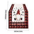 thumbnail image 3 of AuroraX Classic Christmas Table Runner 72 Inches Long Red Christmas Table Runner Xmas Merry Art Deco Dining Winter Linen Table Runner Decoration for Home Party, 3 of 4