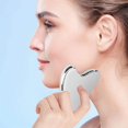 thumbnail image 2 of Stainless Steel Massage Scraping Tool for Face Body Skin Stainless Steel Scraper Facial Tool Metal Face Massager B, 2 of 7