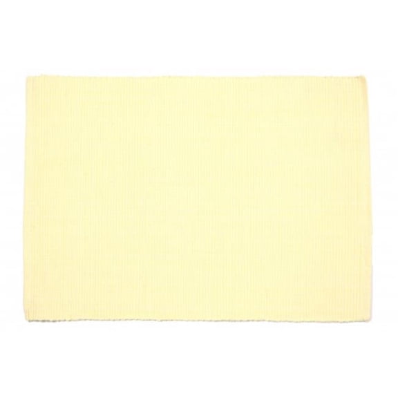 Mr. MJs Trading AG-01326S-4 19 in. Ribbed Placemats, Butter Cream - Set of 4