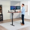 thumbnail image 2 of VIVO Dark Walnut 71 x 30 inch Universal Solid Top for Sit Stand Desk Frames, 2 of 8