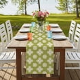 thumbnail image 4 of Table Runners 36 Inches Long Dress Scarves, Sage Green Floral Farmhouse Kitchen/Dining Table Runner, Short Coffee Tablerunners, Spring Flowers Modern Abstract Art Farmhouse 13x36 Inch, 4 of 9