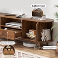 thumbnail image 5 of TV Stand for TVs up to 80", 70" Entertainment Center with Sliding Doors, Media Console Table for Living Room, 5 of 9